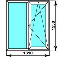 Двухстворчатое окно в II-18 цена